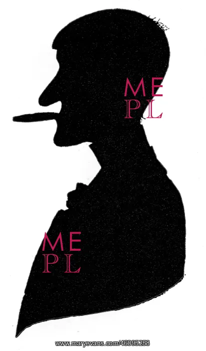 : Silhouette of Phil May : Silhouette of Phil May