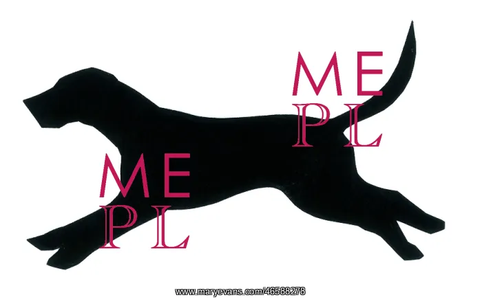  : Silhouette of a Pointer dog