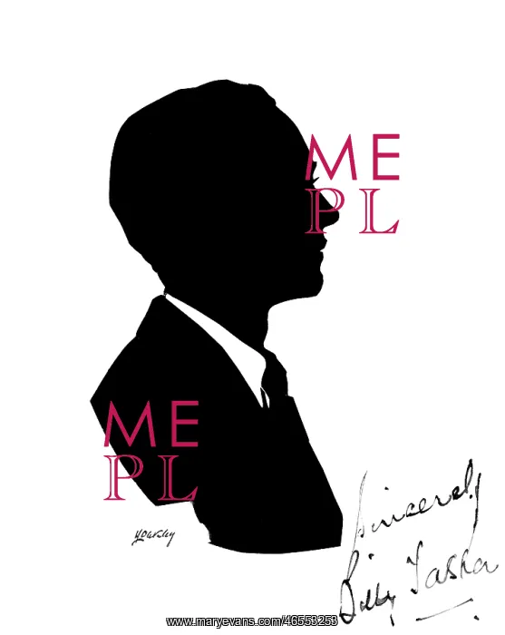  : Silhouette portrait of Billy Tasker, actor