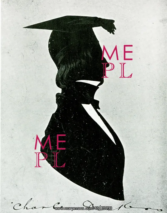  : Silhouette portrait of Charles Dickens