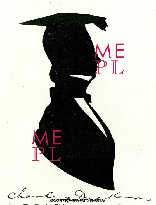  : Silhouette portrait of Charles Dickens