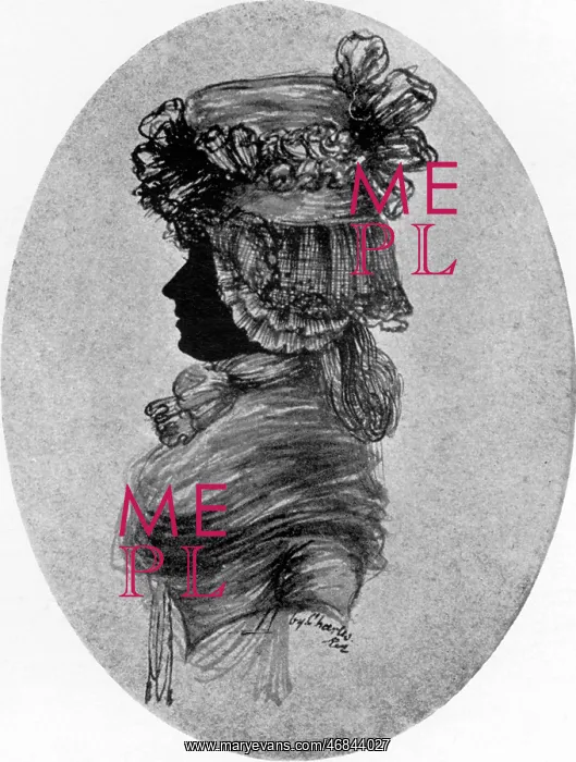 : Silhouette portrait of Duchess of Devonshire : Silhouette portrait of Duchess of Devonshire