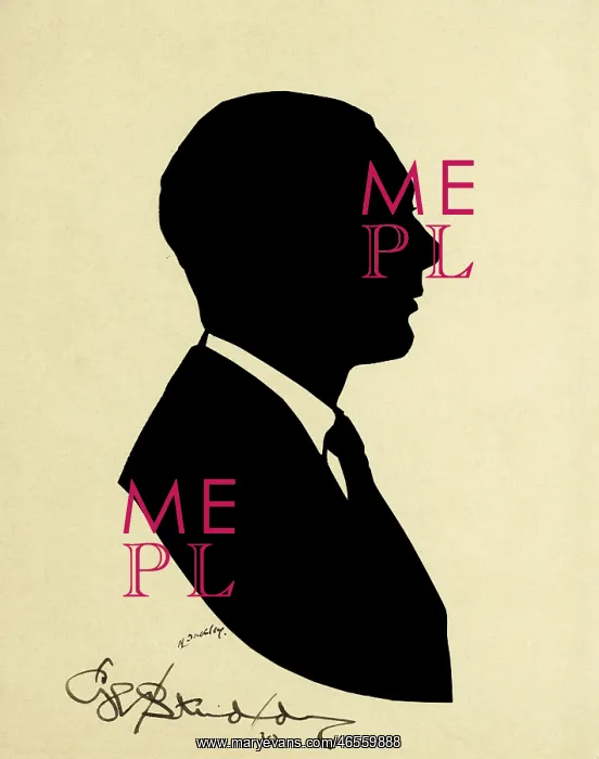: Silhouette portrait of George Studdy : Silhouette portrait of George Studdy