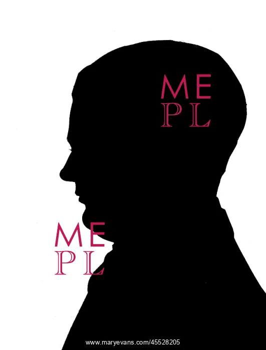 : Silhouette portrait of Harry Weldon, music hall performer : Silhouette portrait of Harry Weldon, music hall performer