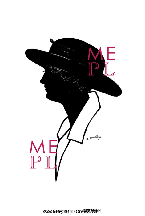 : Silhouette portrait, Lady Irene Denison : Silhouette portrait, Lady Irene Denison