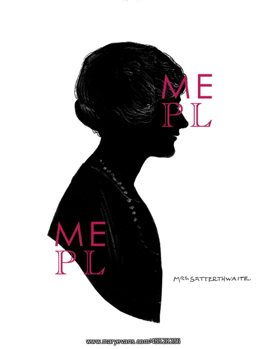 : Silhouette portrait of Mrs Satterthwaite : Silhouette portrait of Mrs Satterthwaite