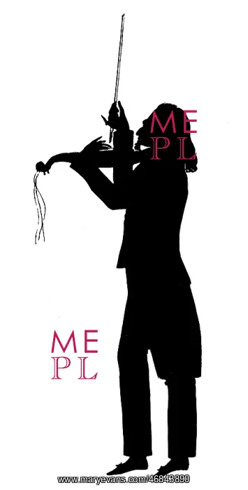 : Silhouette portrait of Paganini : Silhouette portrait of Paganini