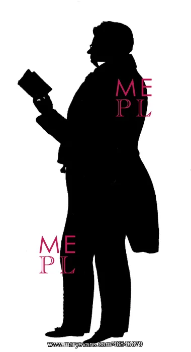 : Silhouette portrait of William Makepeace Thackeray : Silhouette portrait of William Makepeace Thackeray