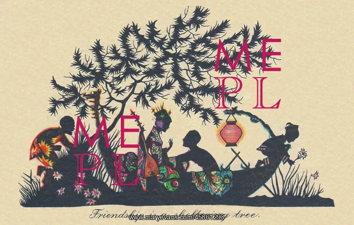 : Silhouette - Postcard Design : Silhouette - Postcard Design