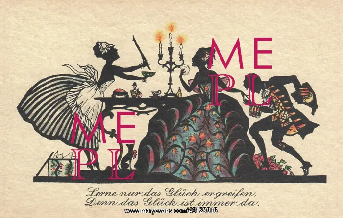 : Silhouette - Postcard Design : Silhouette - Postcard Design
