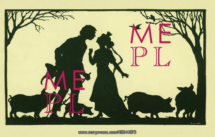 : Silhouette. Princess & the Swineherd : Silhouette. Princess & the Swineherd