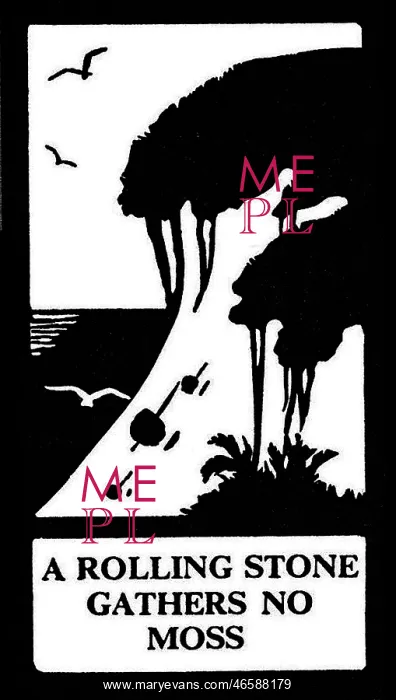 : Silhouette, A Rolling Stone Gathers No Moss : Silhouette, A Rolling Stone Gathers No Moss