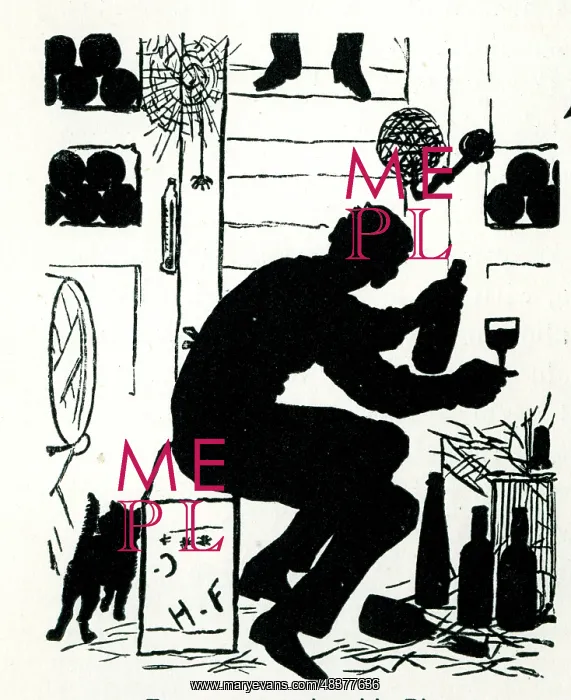 : Silhouette, In His Wine Cellar