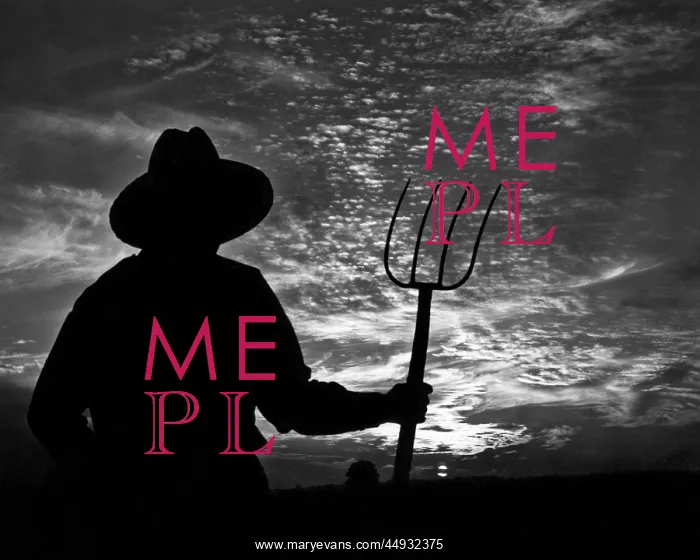 : Silhouetted Anonymous Farmer Wearing Straw Hat Holding Pit : Silhouetted Anonymous Farmer Wearing Straw Hat Holding Pit