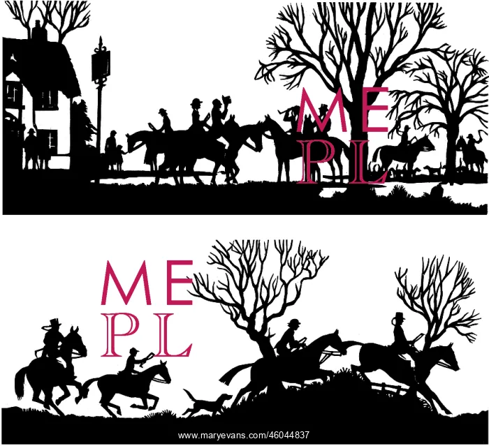 : Silhouettes of the Chase by H. L. Oakley : Silhouettes of the Chase by H. L. Oakley