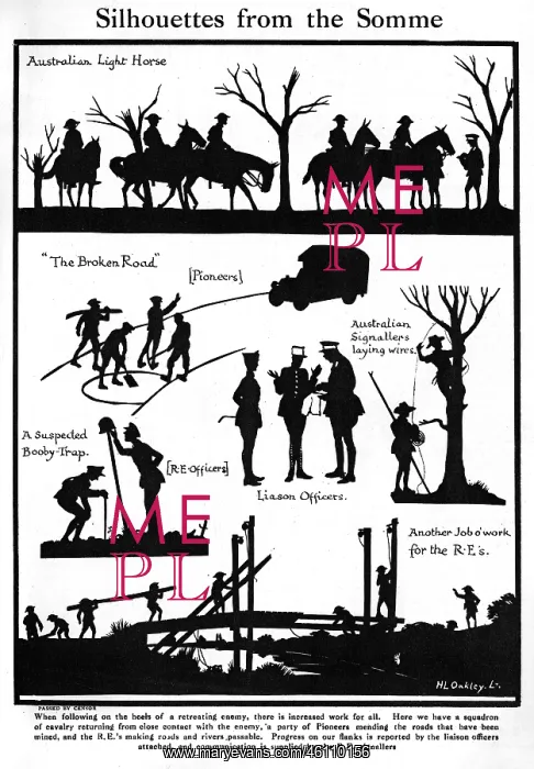 : Silhouettes from the Somme by H. L. Oakley : Silhouettes from the Somme by H. L. Oakley