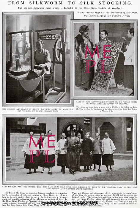 : From silkworm to silk stocking - British Empire Exhibition : From silkworm to silk stocking - British Empire Exhibition