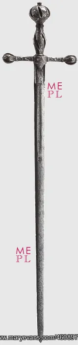 : Silver-encrusted sword, England : Silver-encrusted sword, England