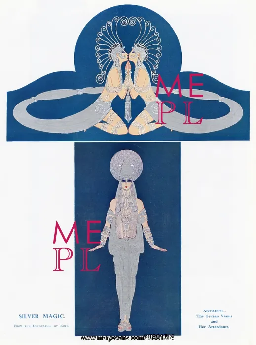 : Silver magic by Erte : Silver magic by Erte