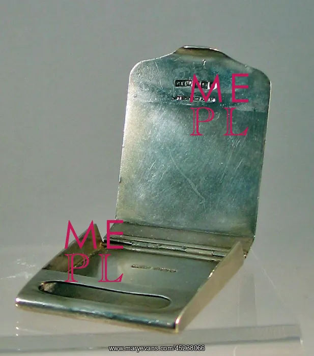 : Silver matchbook cover : Silver matchbook cover