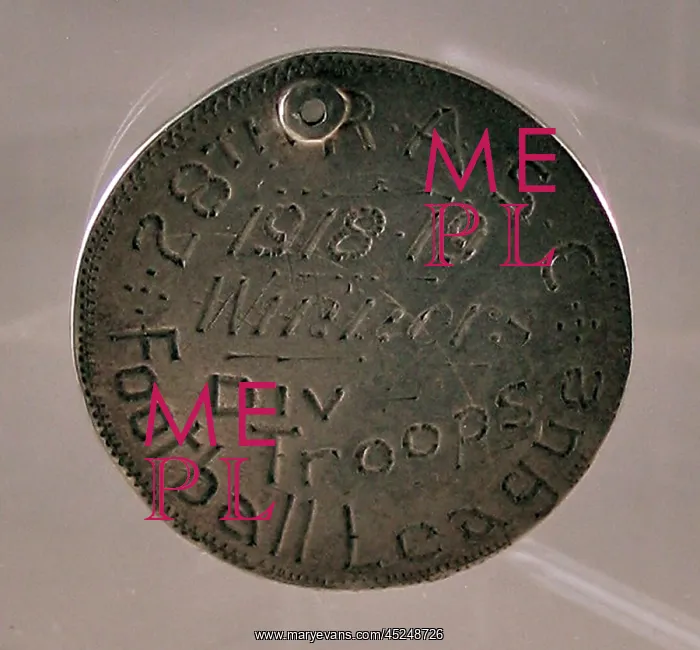 : Silver medal engraved with two War Department arrows : Silver medal engraved with two War Department arrows