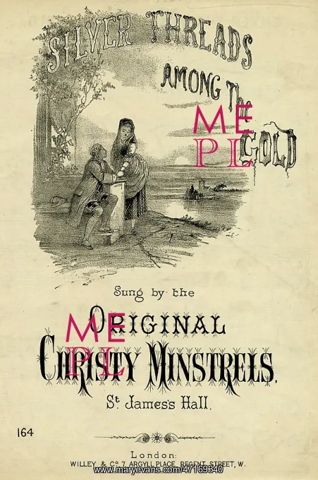 : Silver Threads Among the Gold, music cover : Silver Threads Among the Gold, music cover
