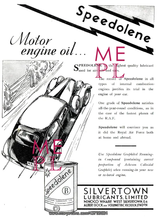 : Silvertown Speedolene Aero & Motor Engine Oil : Silvertown Speedolene Aero & Motor Engine Oil