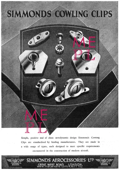: Simmonds Aerocessories - Cowling Clips : Simmonds Aerocessories - Cowling Clips