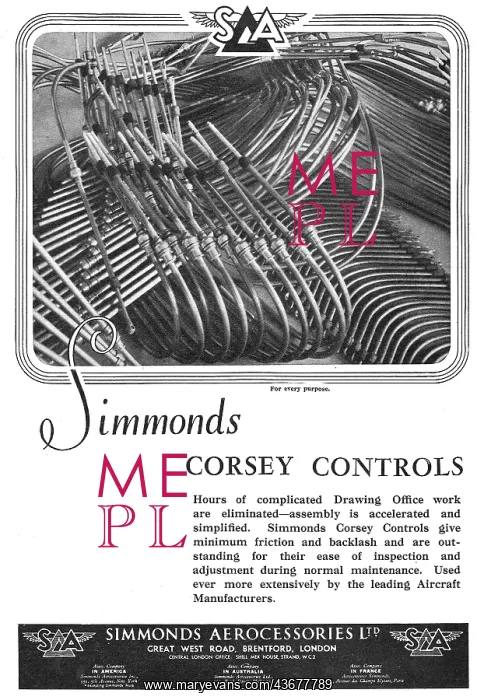 : Simmonds Aerocessories Simmonds Corsey Controls : Simmonds Aerocessories Simmonds Corsey Controls