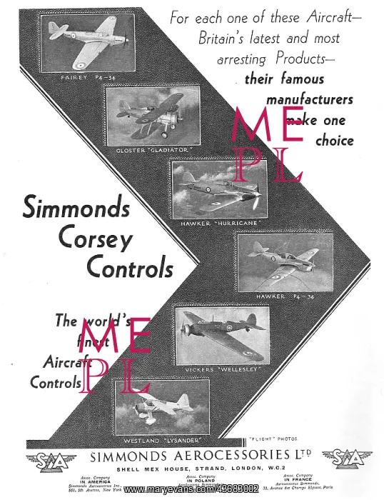 : Simmonds Corsey Aircraft Controls : Simmonds Corsey Aircraft Controls