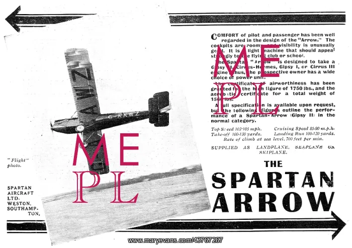 : Simmonds Spartan Aircraft G-AAWZ : Simmonds Spartan Aircraft G-AAWZ