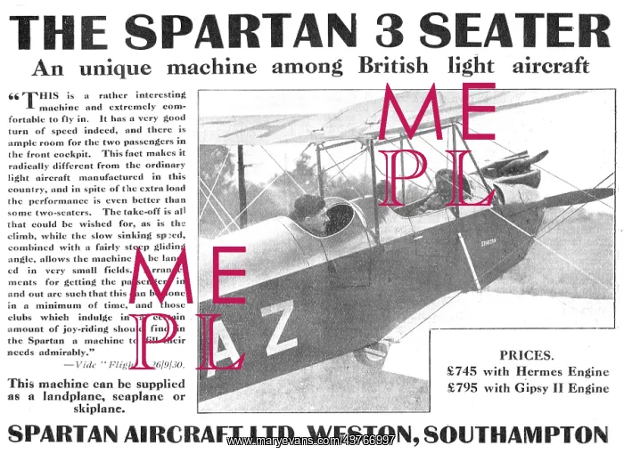 : Simmonds Spartan Arrow Light Aircraft : Simmonds Spartan Arrow Light Aircraft