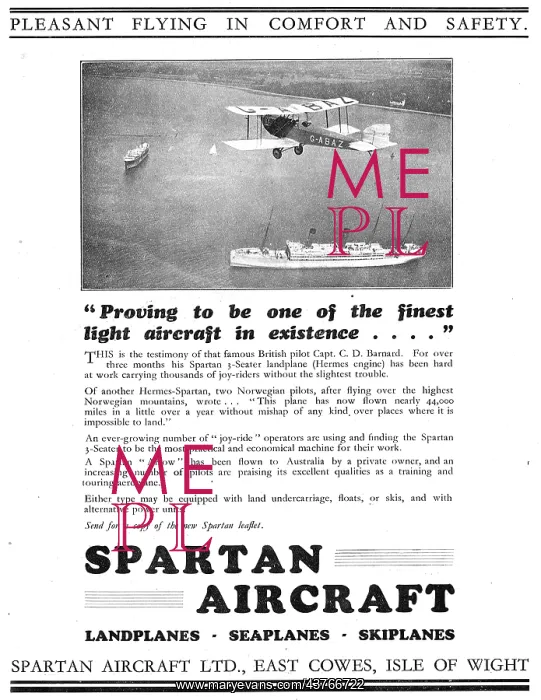 : The Simmonds Spartan Is Proving To Be A Fine Aircraft : The Simmonds Spartan Is Proving To Be A Fine Aircraft