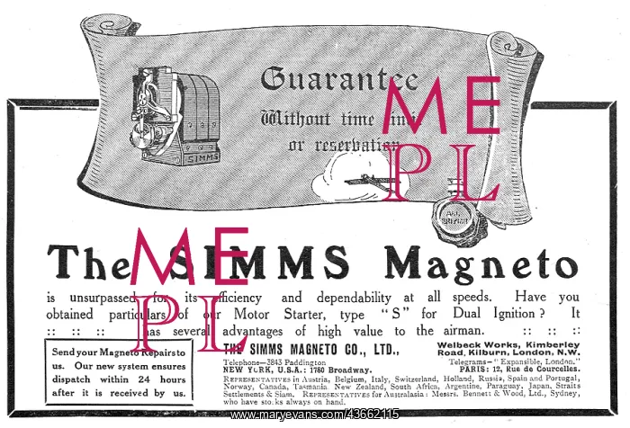 : Simms Aero-Engine Magnetos : Simms Aero-Engine Magnetos