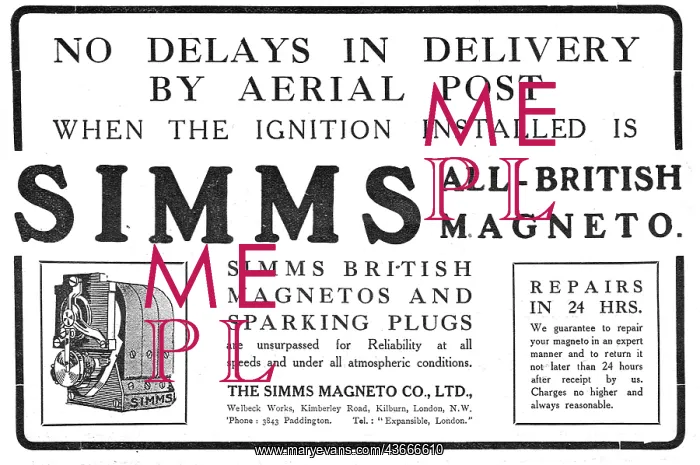 : Simms Aviation Magnetos - Aerial Post : Simms Aviation Magnetos - Aerial Post