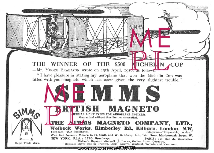 : Simms Magneto - Fitted To The £500 Michelin : Simms Magneto - Fitted To The £500 Michelin