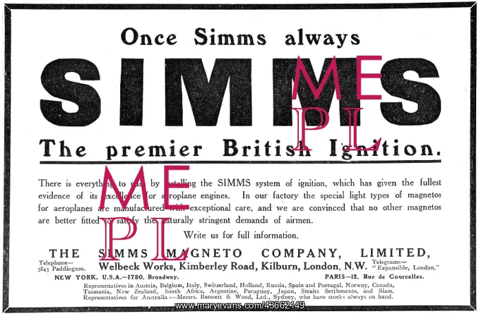  : Simms Magnetos