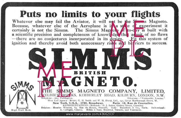 : Simms Magneto's Put No Limits On Your Flights : Simms Magneto's Put No Limits On Your Flights