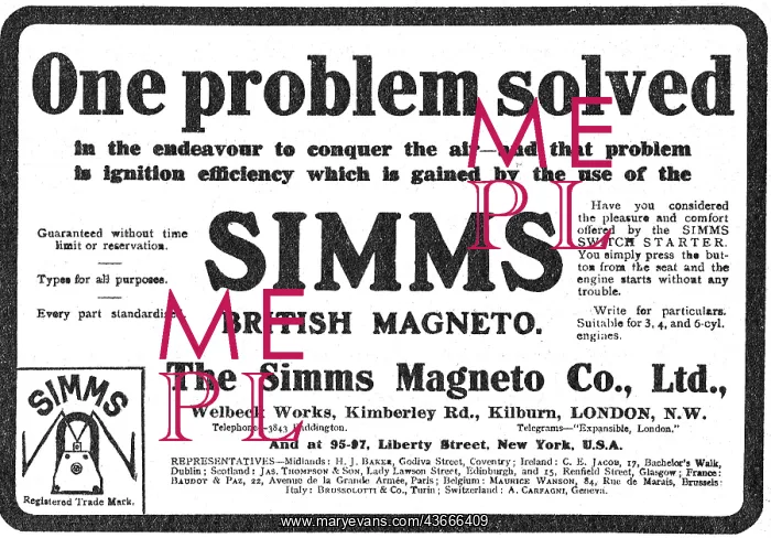 : Simms Magnetos - One Problem Solved : Simms Magnetos - One Problem Solved