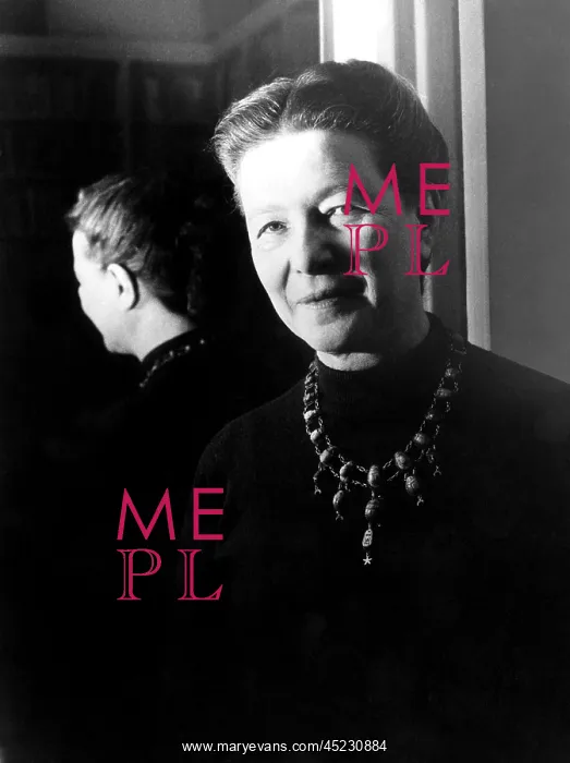 : Simone de Beauvoir, 1965. ? : Simone de Beauvoir, 1965. ?