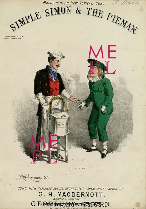 : SIMPLE SIMON C1860 : SIMPLE SIMON C1860