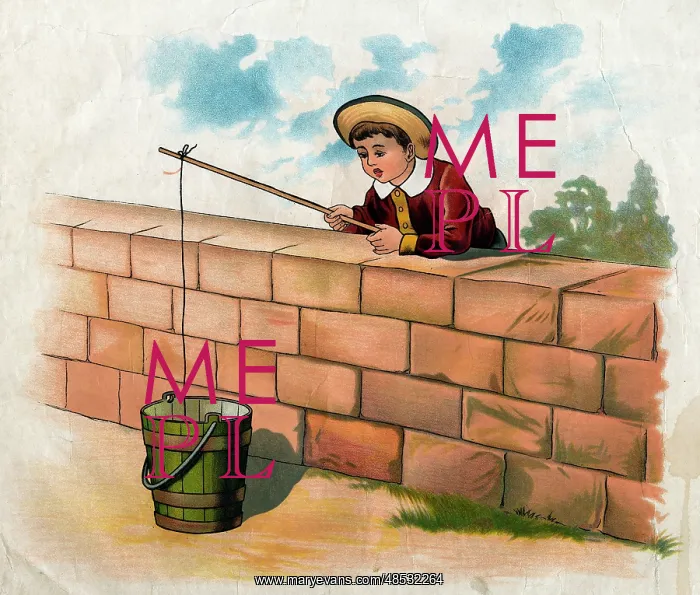: Simple Simon fishing in a bucket : Simple Simon fishing in a bucket