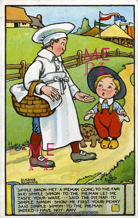: Simple Simon met a pieman : Simple Simon met a pieman