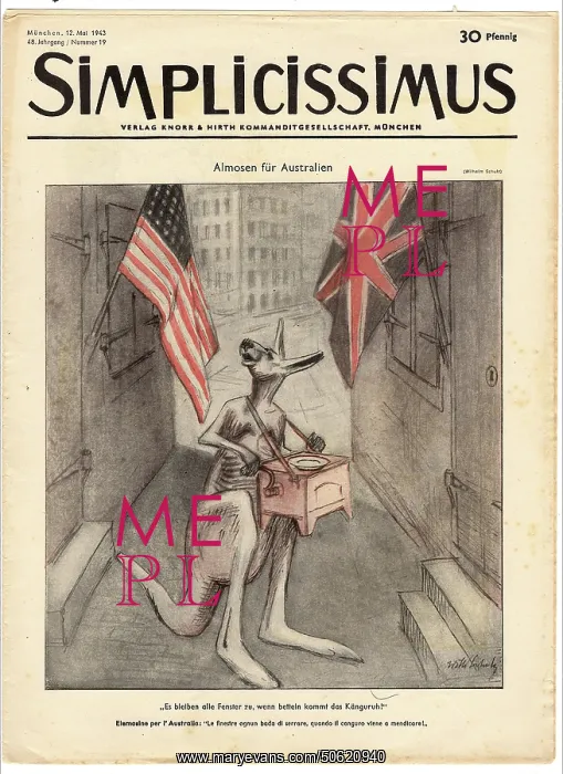 : Simplicissimus, No 19, 12th May 1943 : Simplicissimus, No 19, 12th May 1943
