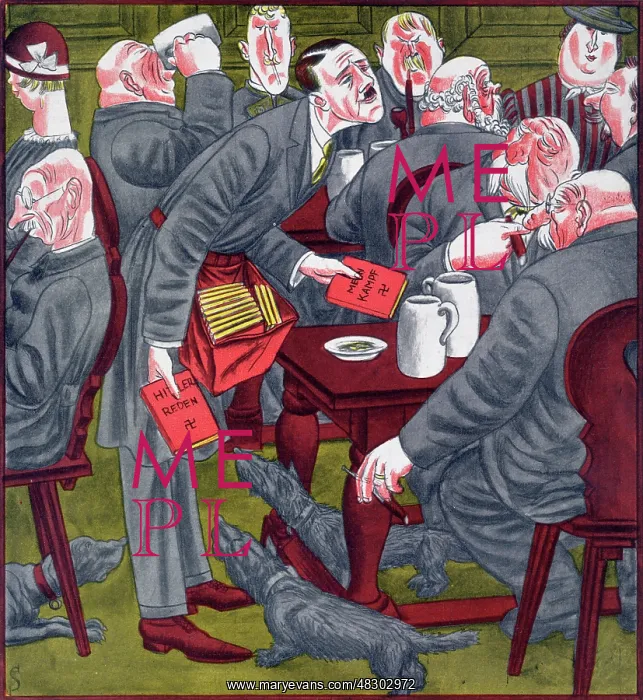 : Simplicissimus-illustration by Erich Schilling, 1925 : Simplicissimus-illustration by Erich Schilling, 1925