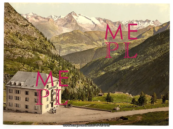 : Simplon Pass, Hotel Bellevue, Valais, Alps of, Switzerland : Simplon Pass, Hotel Bellevue, Valais, Alps of, Switzerland