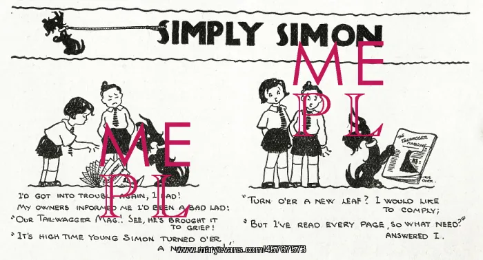 : Simply Simon Cartoon Strip by Iris Chick : Simply Simon Cartoon Strip by Iris Chick