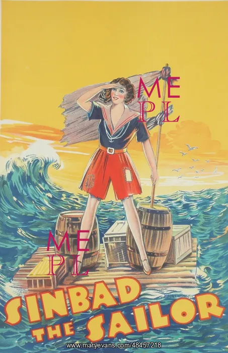: Sinbad the Sailor theatre poster : Sinbad the Sailor theatre poster