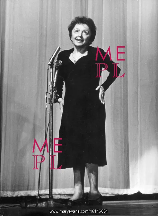 : Singer Edith Piaf 1915 - 1963 : Singer Edith Piaf 1915 - 1963