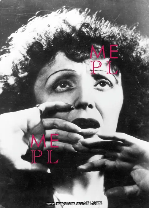 : Singer Edith Piaf 1915 - 1963 : Singer Edith Piaf 1915 - 1963